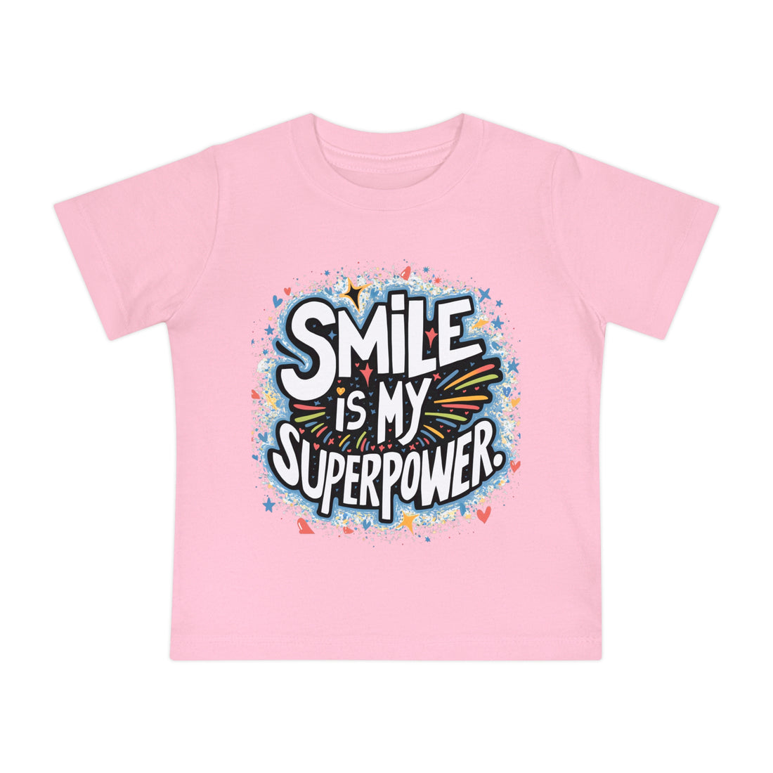 "Smile is my superpower" Baby Short Sleeve T-Shirt