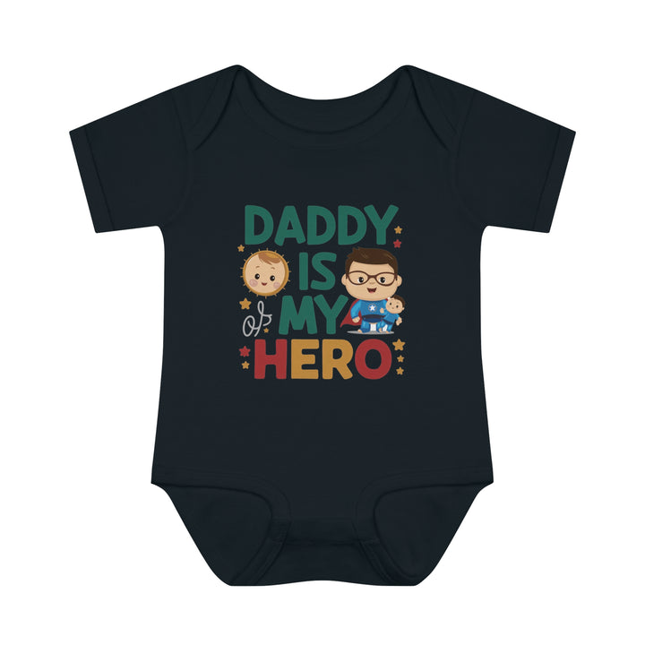 "Daddy is my hero" Infant Baby Rib Bodysuit