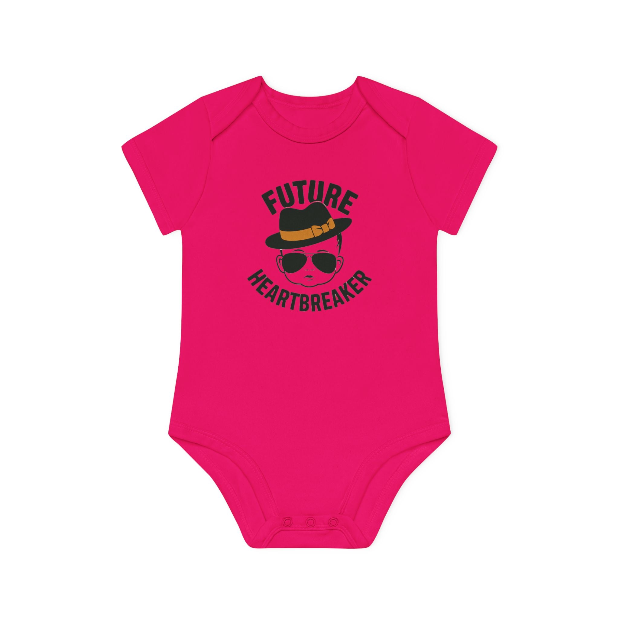 "Future heartbreaker" Baby Organic Short Sleeve Bodysuit
