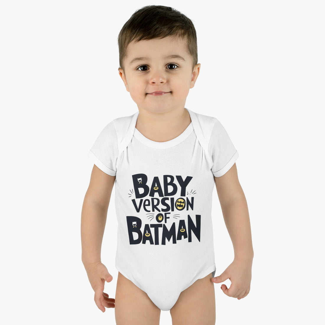 "Baby version of batman" Infant Baby Rib Bodysuit