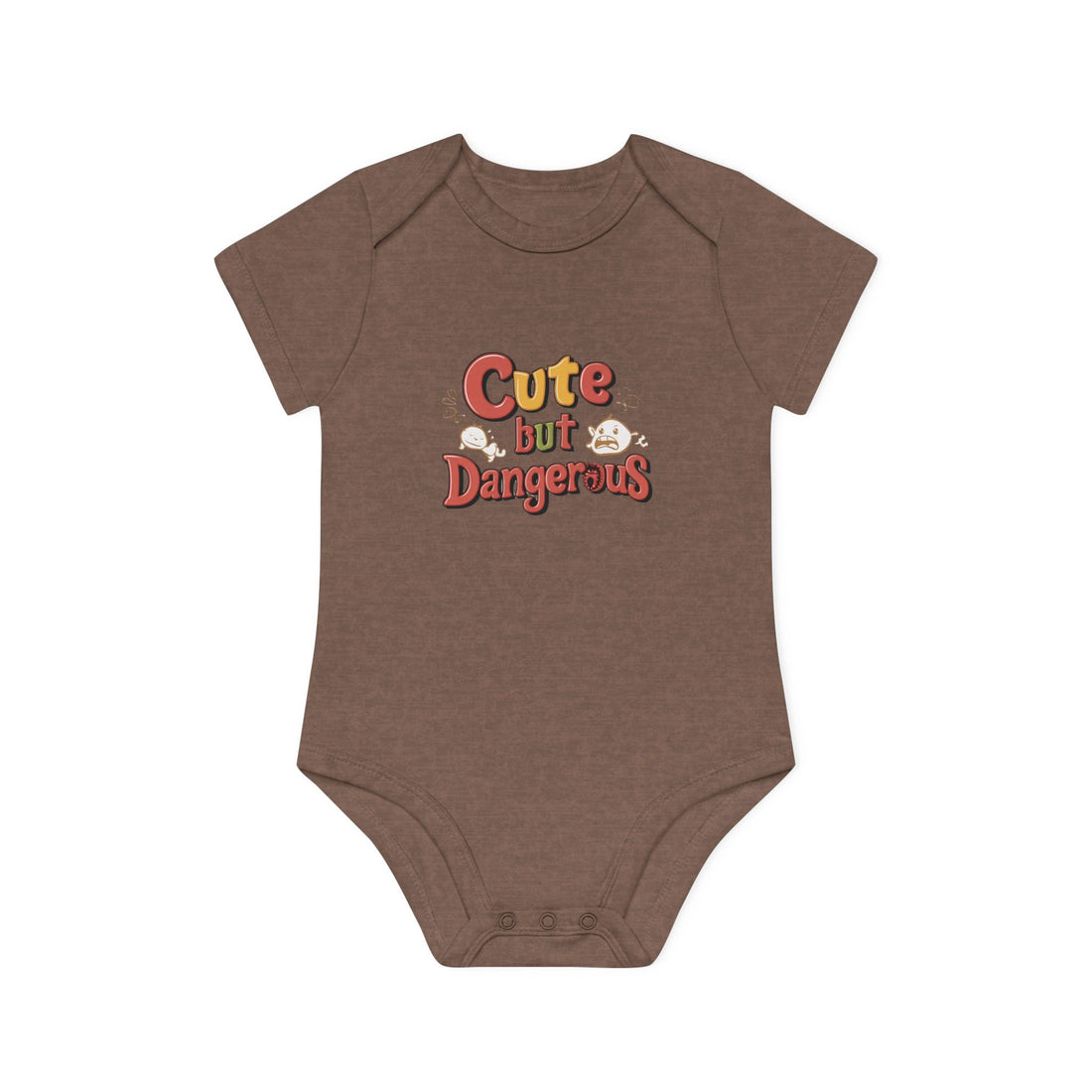 "Cute but dangerous" Baby Organic Short Sleeve Bodysuit