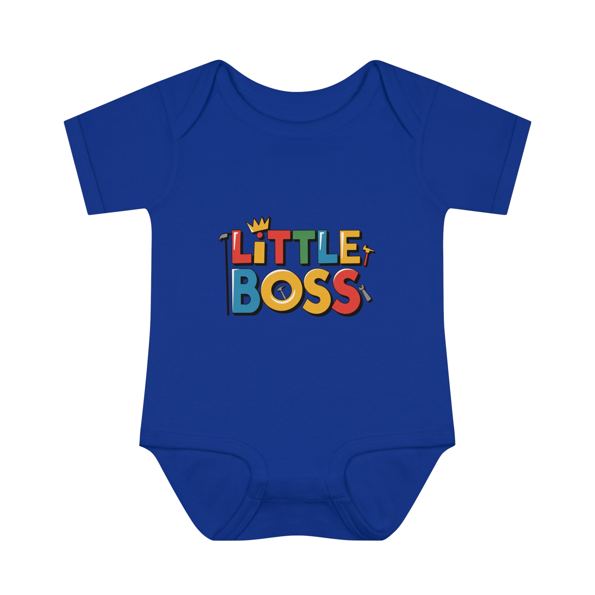 "Little boss" Infant Baby Rib Bodysuit