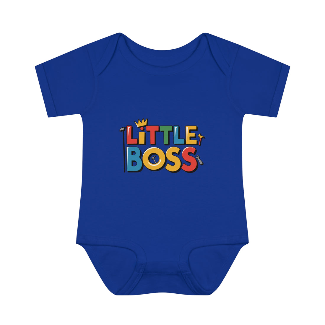 "Little boss" Infant Baby Rib Bodysuit