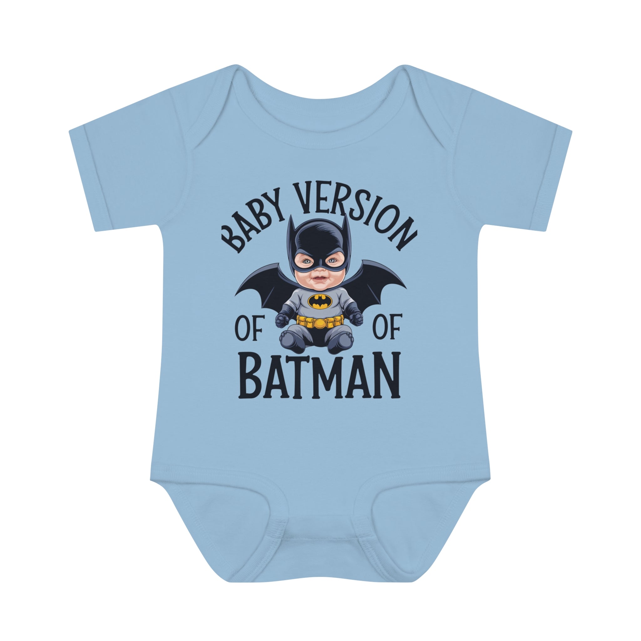 "Baby version of batman" Infant Baby Rib Bodysuit