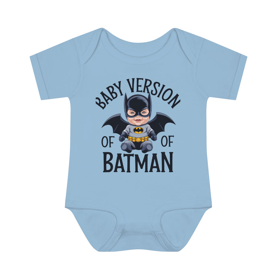 "Baby version of batman" Infant Baby Rib Bodysuit