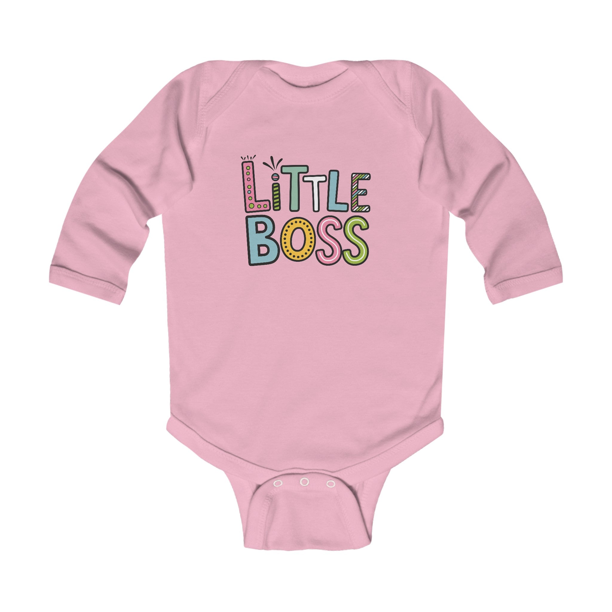 "Little boss" Infant Long Sleeve Bodysuit