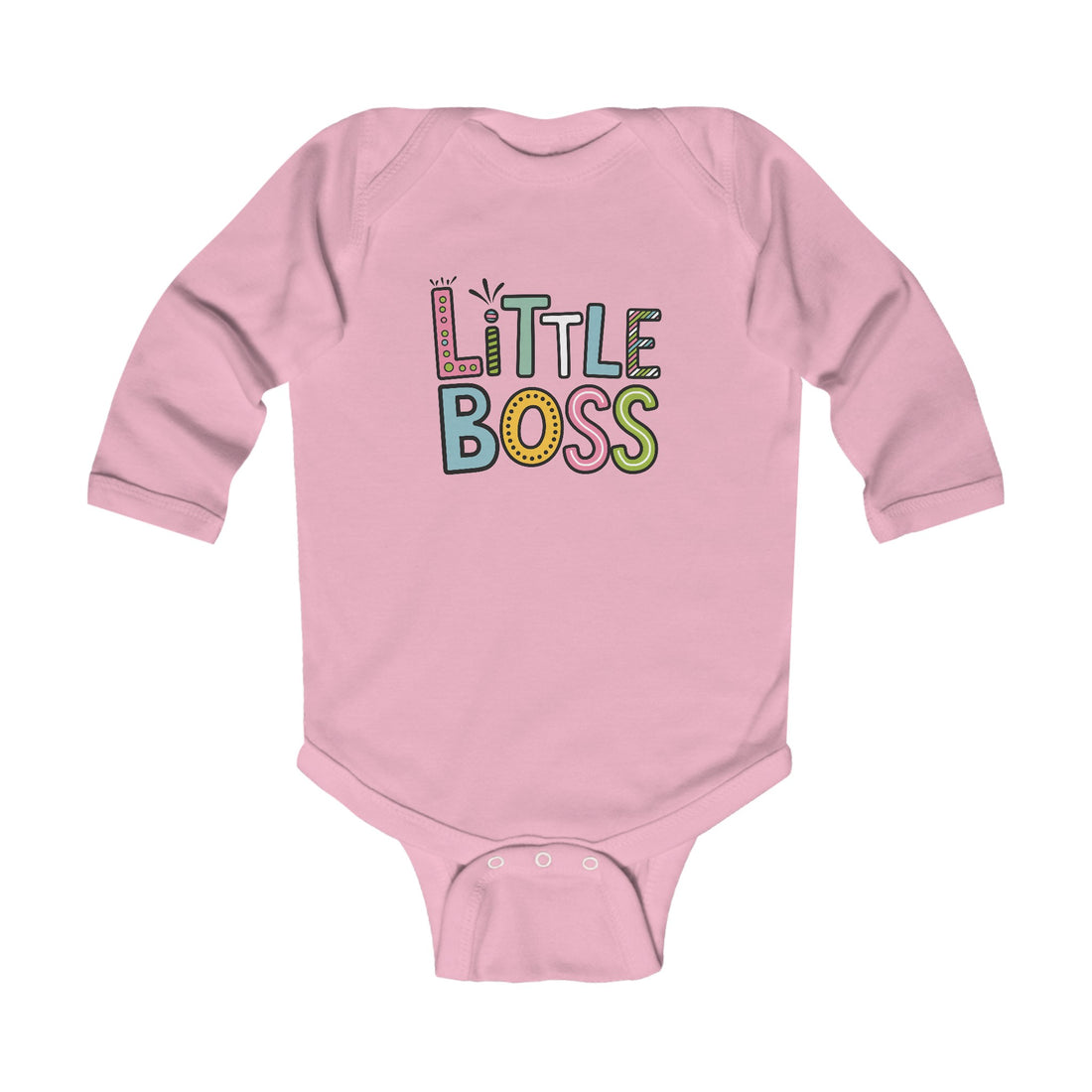 "Little boss" Infant Long Sleeve Bodysuit