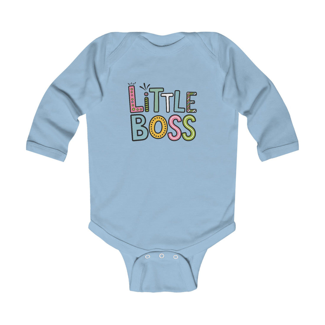 "Little boss" Infant Long Sleeve Bodysuit