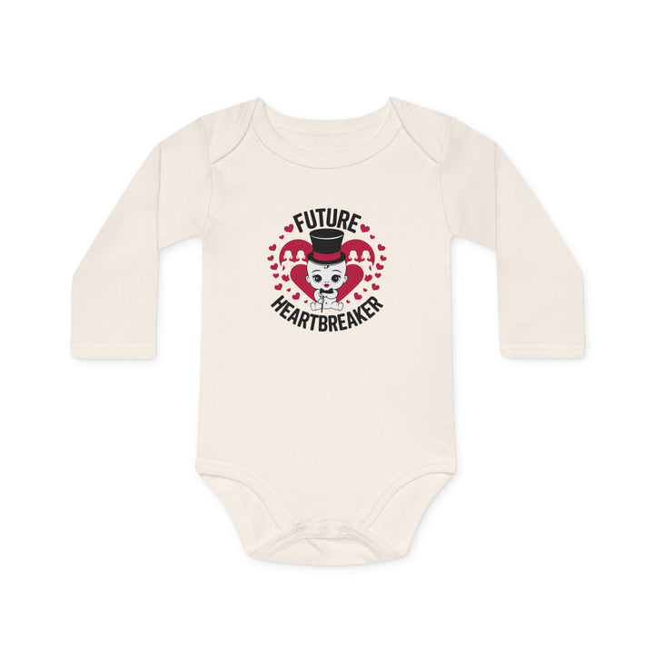 "Future heartbreaker" Baby Long-Sleeve Organic Bodysuit