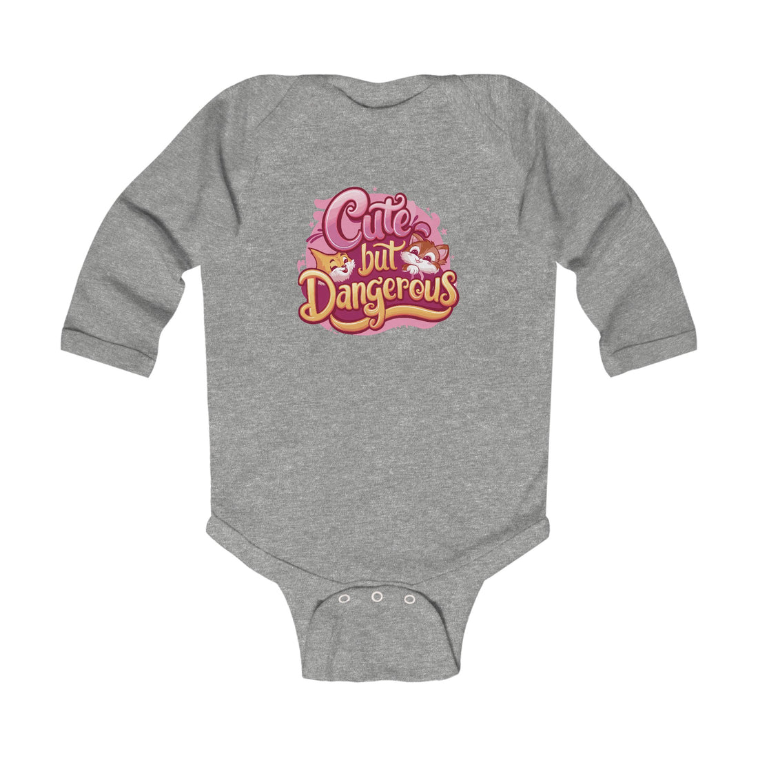 "Cute but dangerous" Infant Long Sleeve Bodysuit