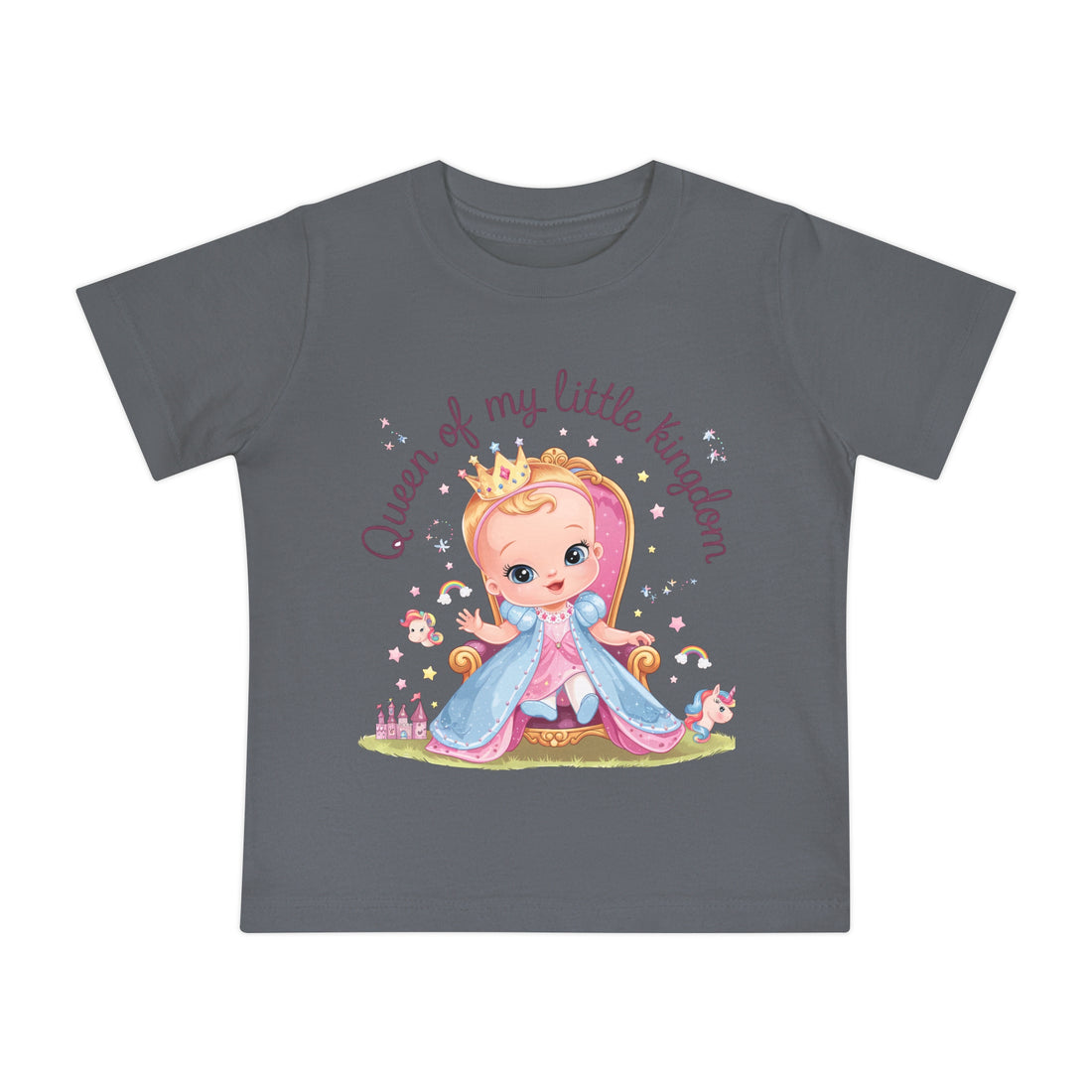 "Queen of my little kingdom" Baby Short Sleeve T-Shirt