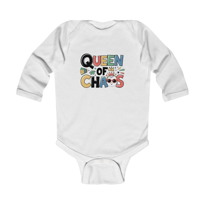 "Queen of chaos" Infant Long Sleeve Bodysuit