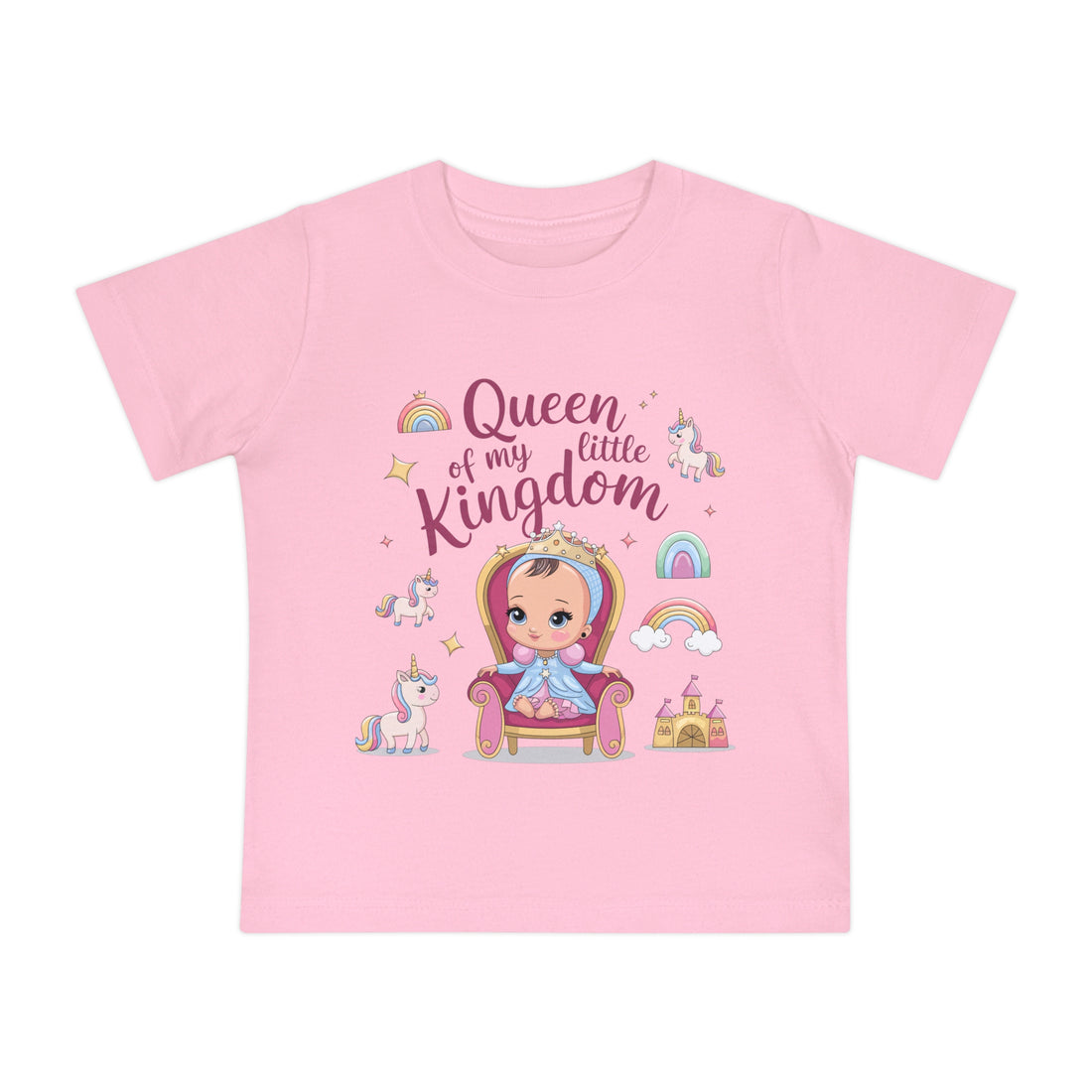 "Queen of my little kingdom" Baby Short Sleeve T-Shirt