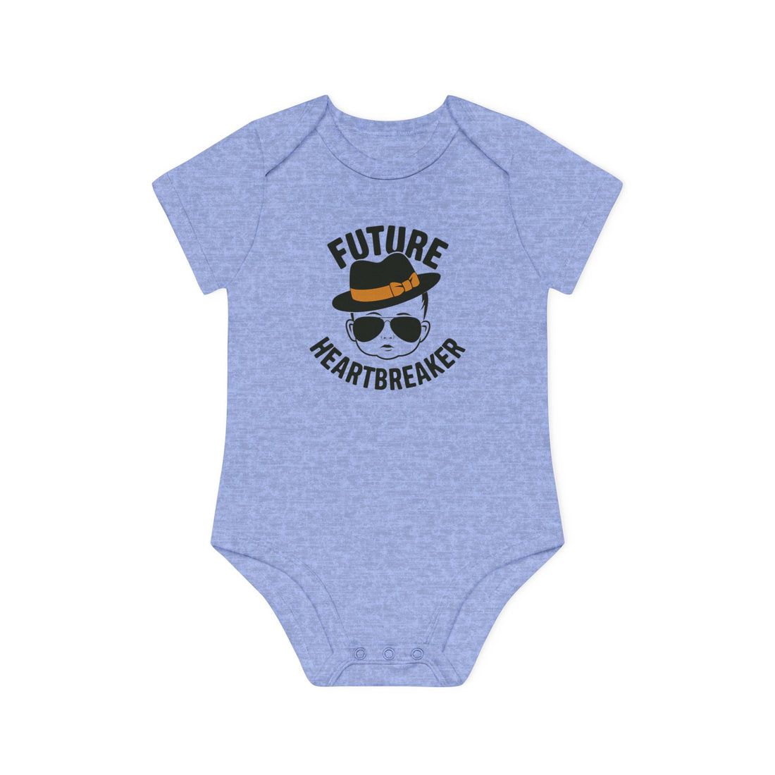 "Future heartbreaker" Baby Organic Short Sleeve Bodysuit