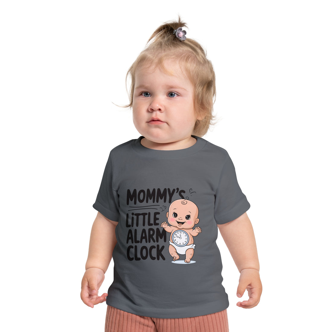 "Mommy's little alarm clock" Baby Short Sleeve T-Shirt