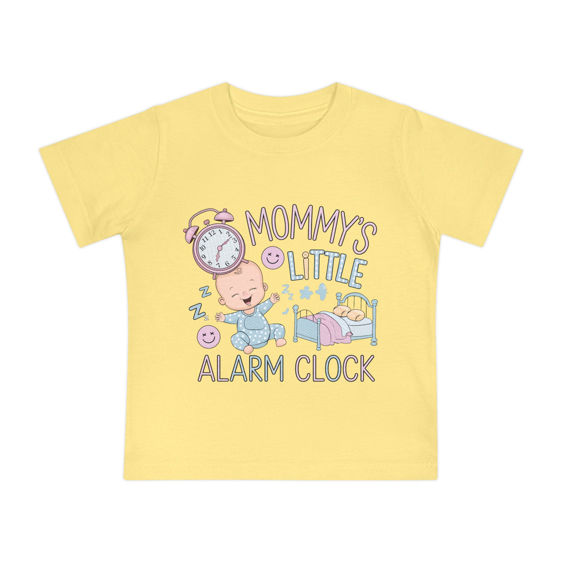 "Mommy's little alarm clock" Baby Short Sleeve T-Shirt