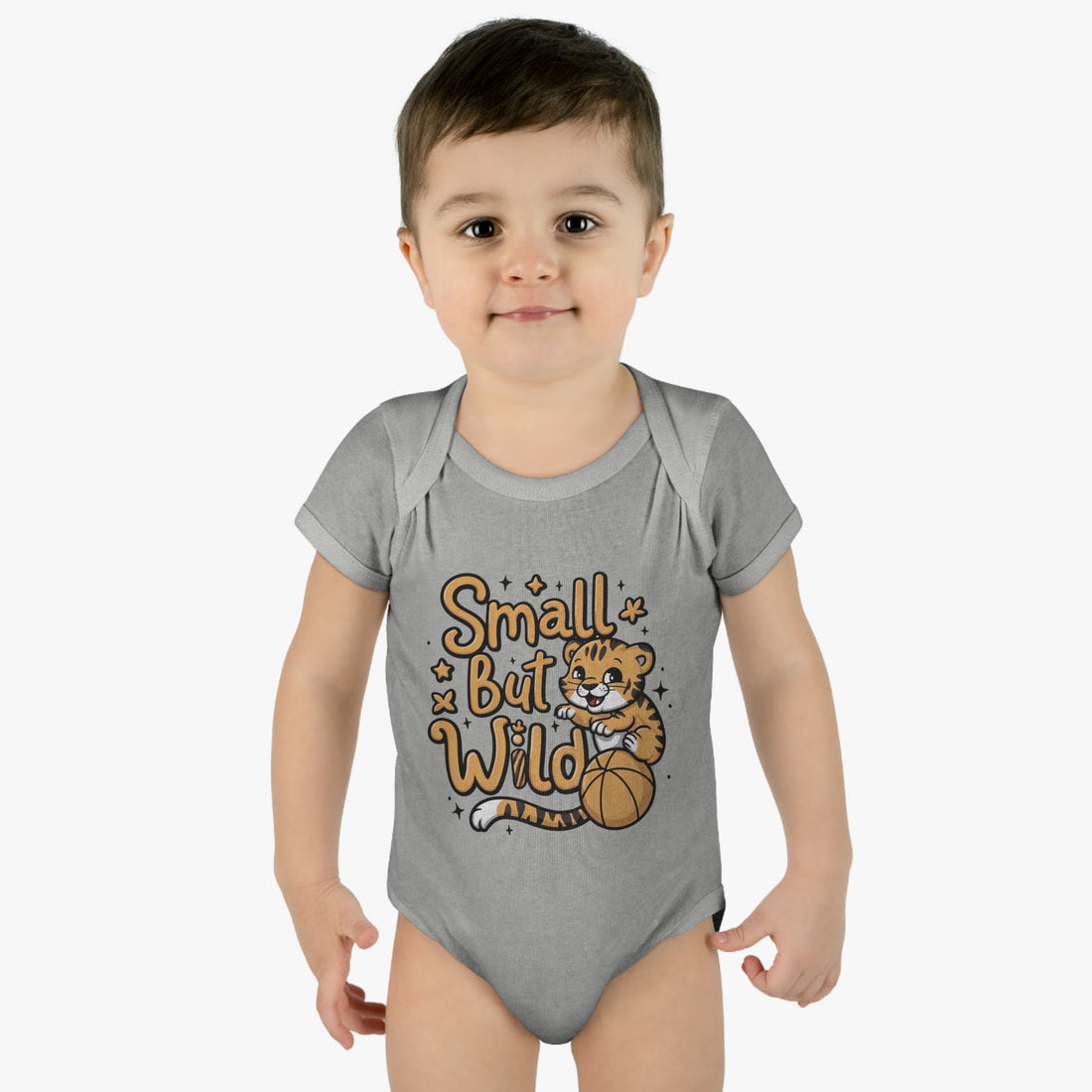 "Small but wild" Infant Baby Rib Bodysuit