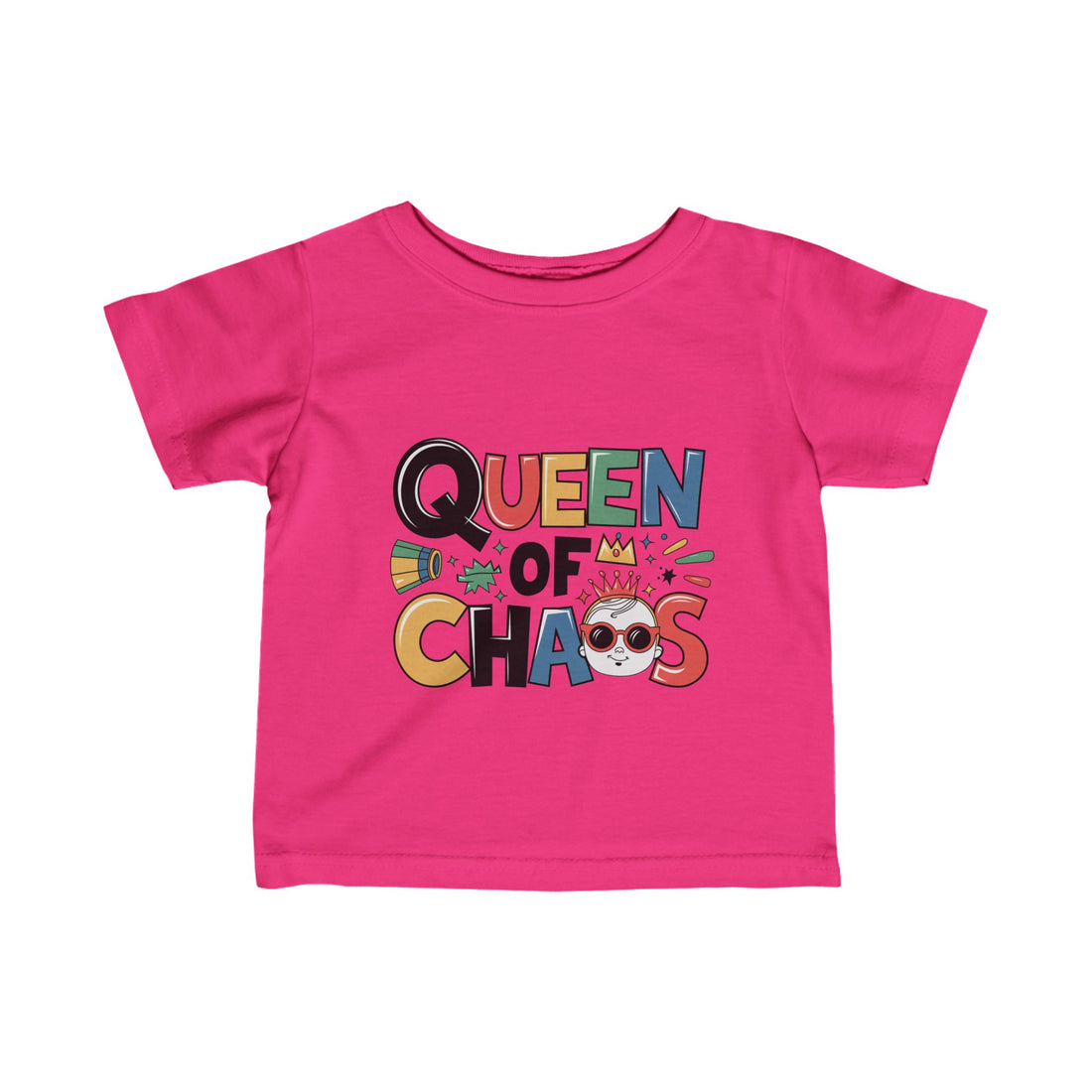 "Queen of chaos" Infant Fine Jersey Tee