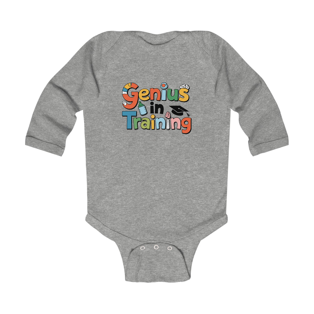 "Genius in training" Infant Long Sleeve Bodysuit