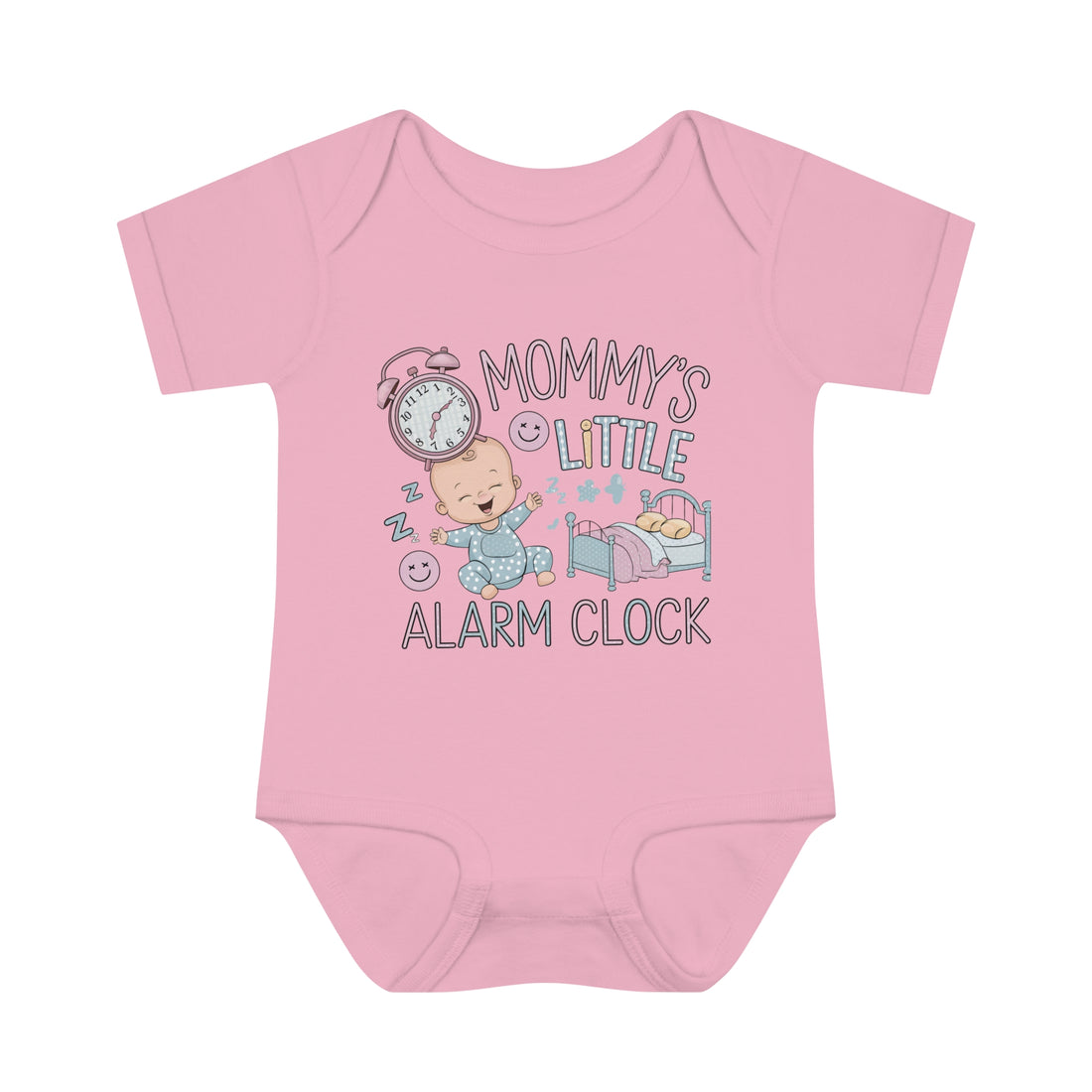 "Mommy's little alarm clock" Infant Baby Rib Bodysuit