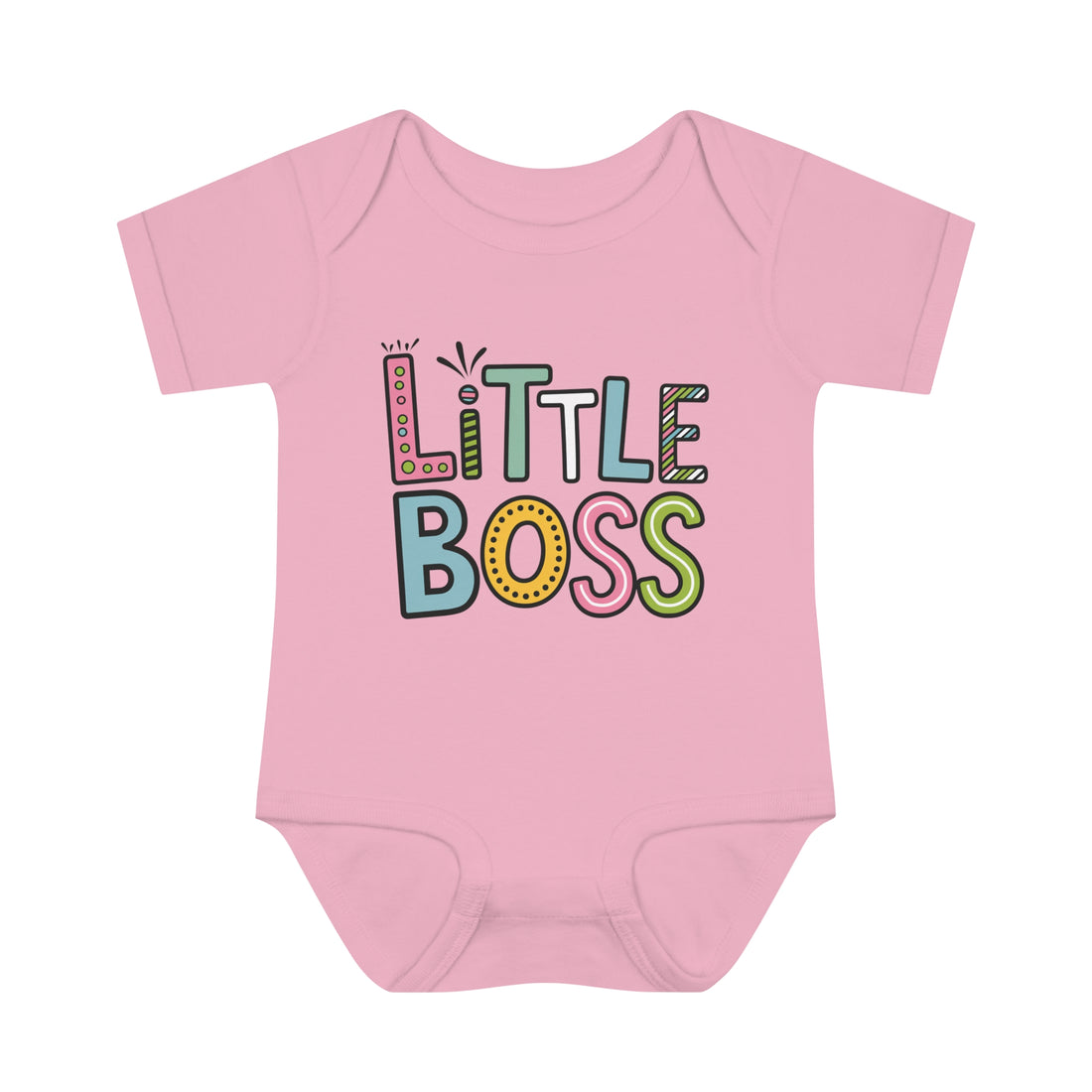 "Little boss" Infant Baby Rib Bodysuit