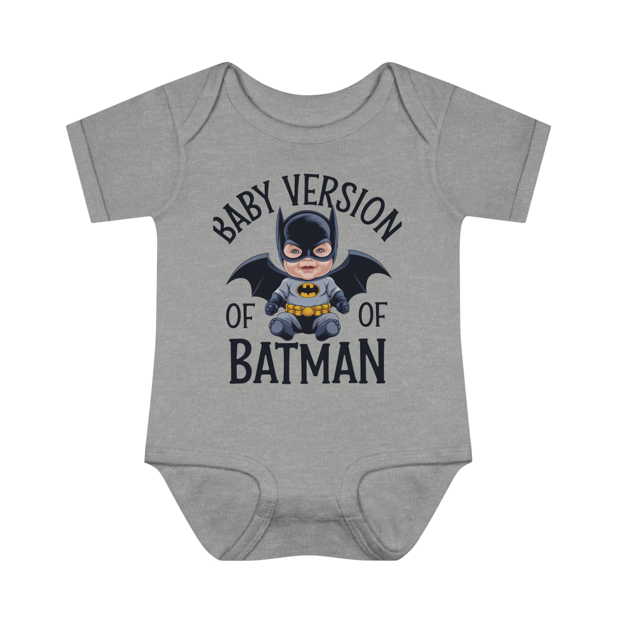 "Baby version of batman" Infant Baby Rib Bodysuit