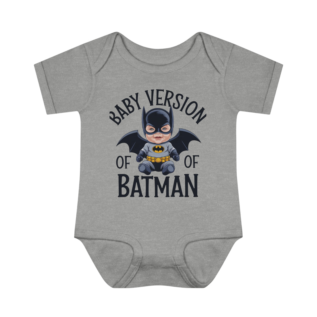 "Baby version of batman" Infant Baby Rib Bodysuit