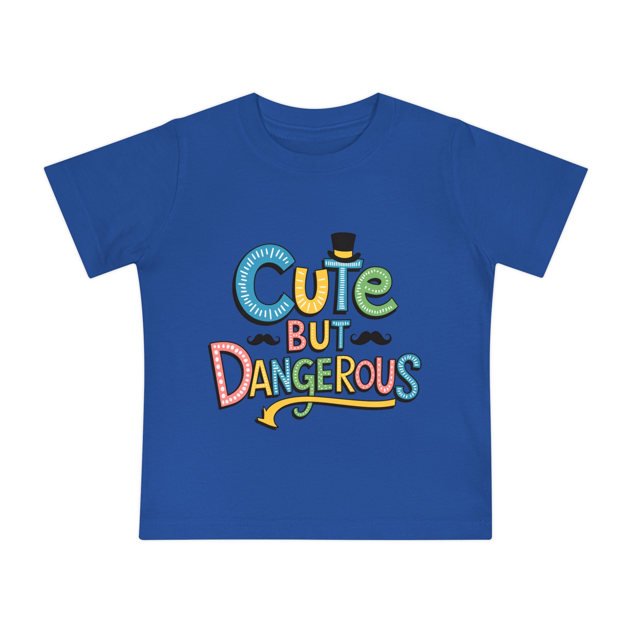 "Cute but dangerous" Baby Short Sleeve T-Shirt