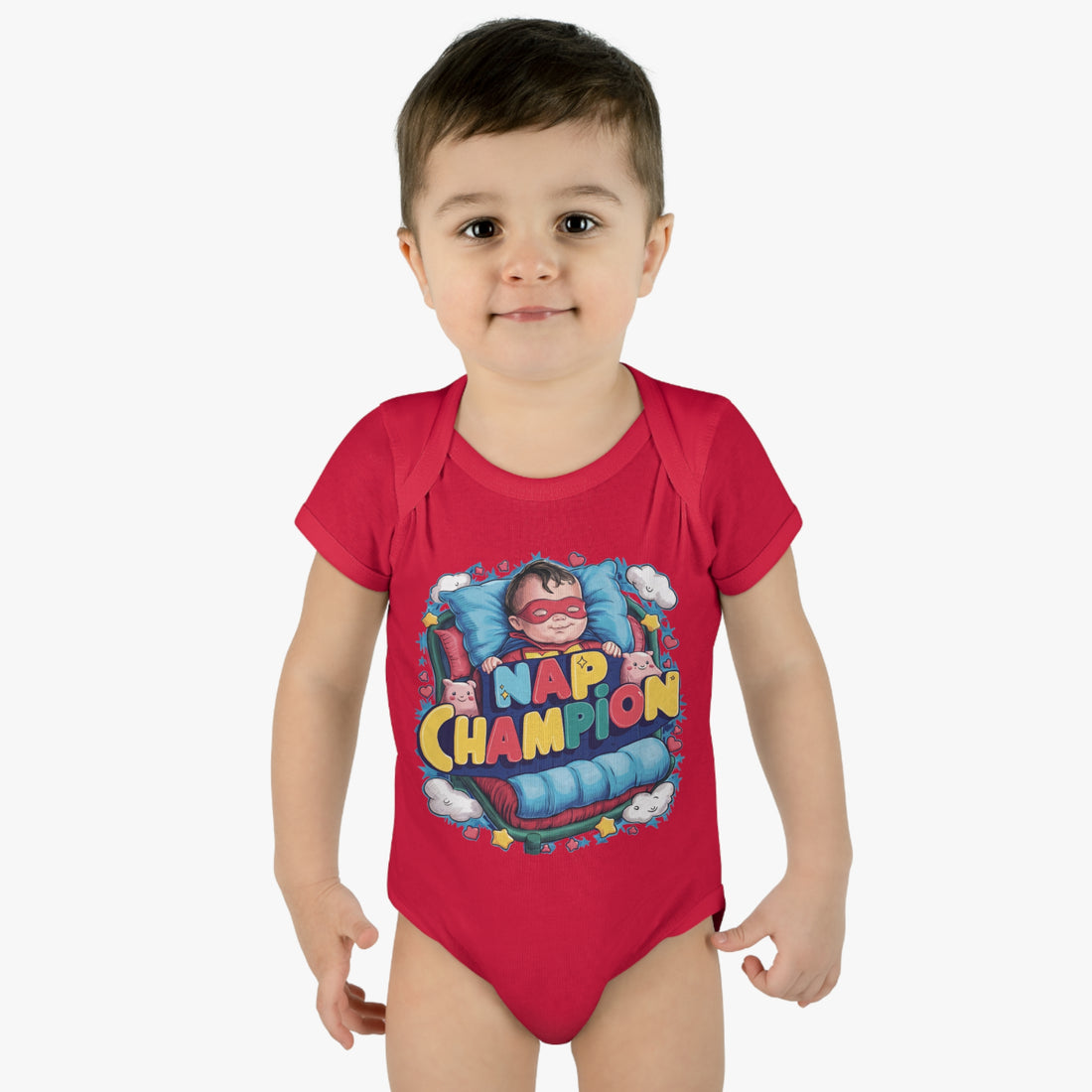 "Nap champion" Infant Baby Rib Bodysuit