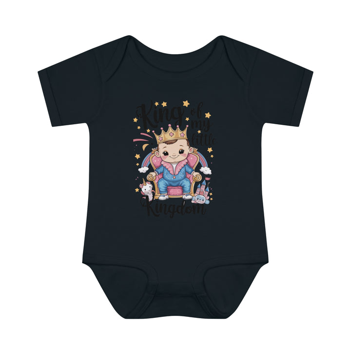 "King of my little kingdom" Infant Baby Rib Bodysuit