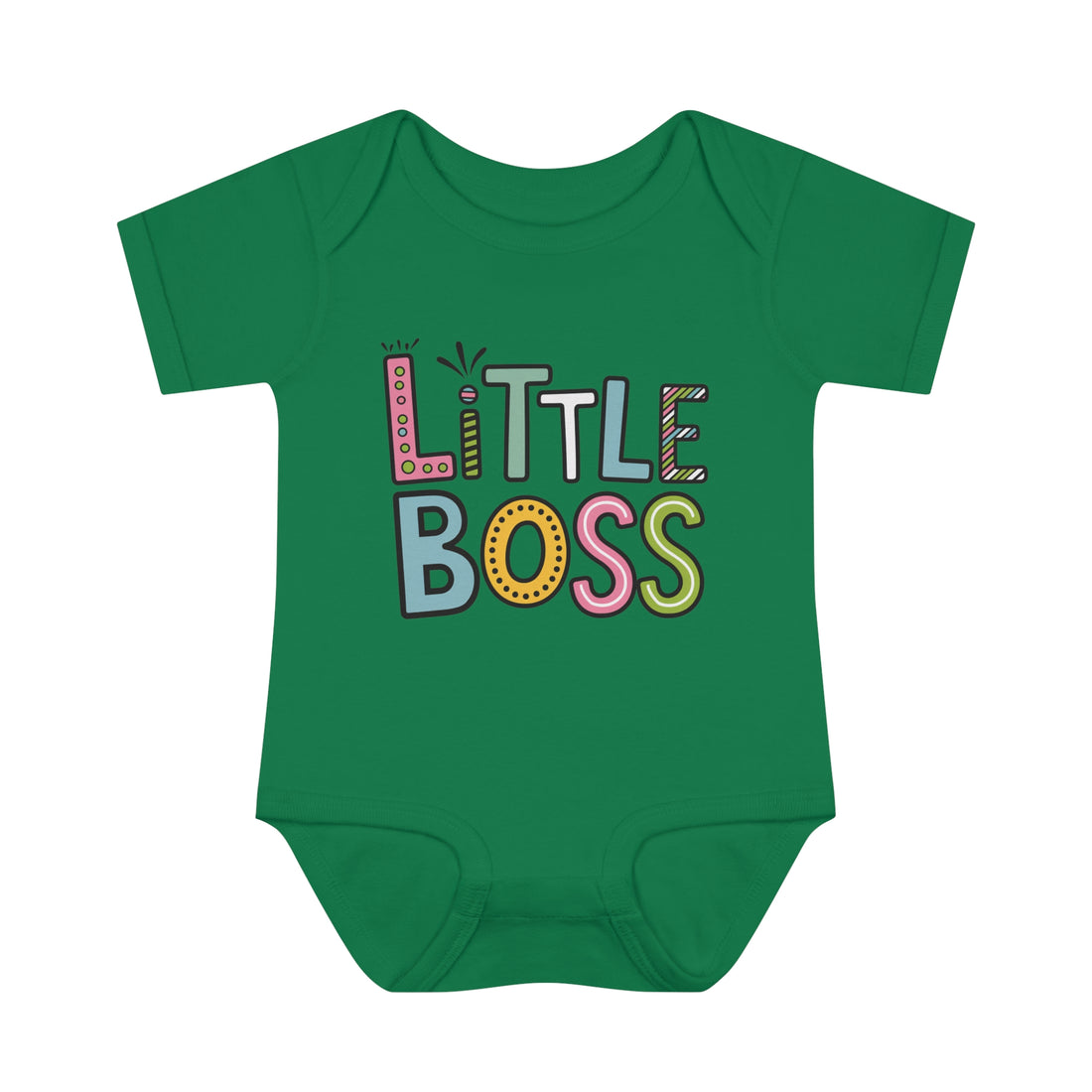 "Little boss" Infant Baby Rib Bodysuit