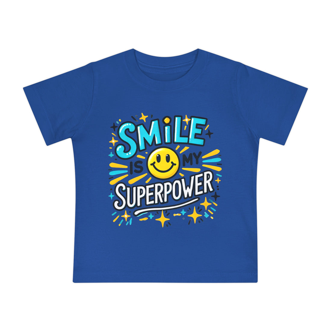 "Smile is my superpower" Baby Short Sleeve T-Shirt