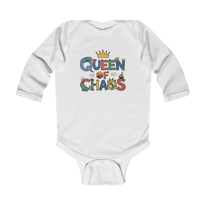 "Queen of chaos" Infant Long Sleeve Bodysuit