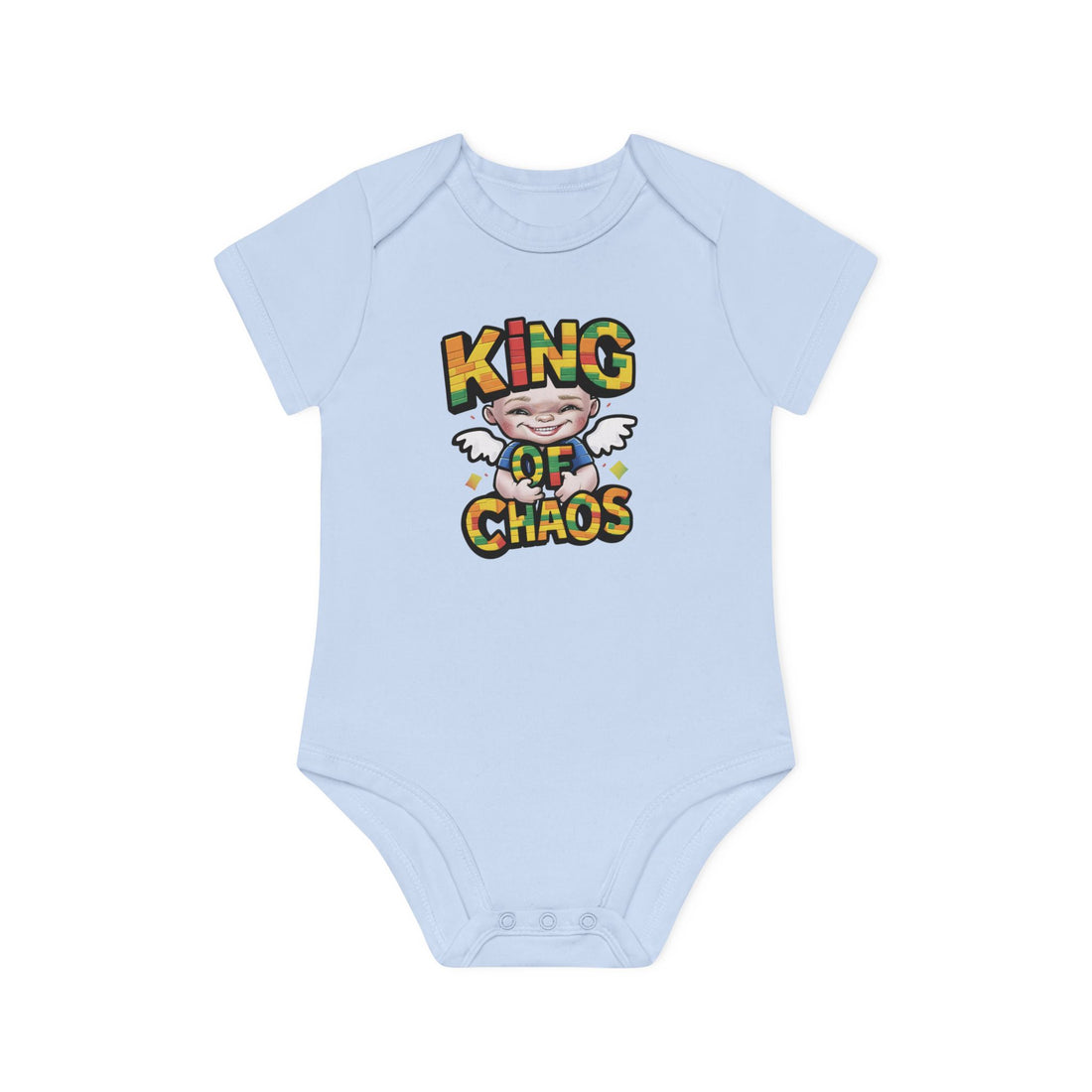 "King of chaos" Baby Organic Short Sleeve Bodysuit