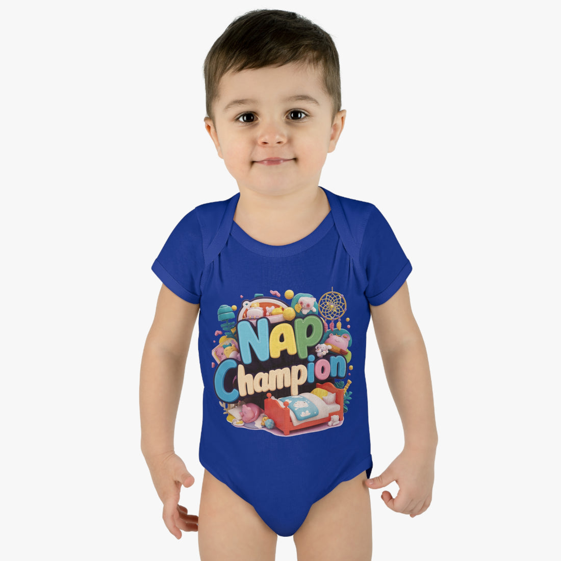 "Nap champion" Infant Baby Rib Bodysuit