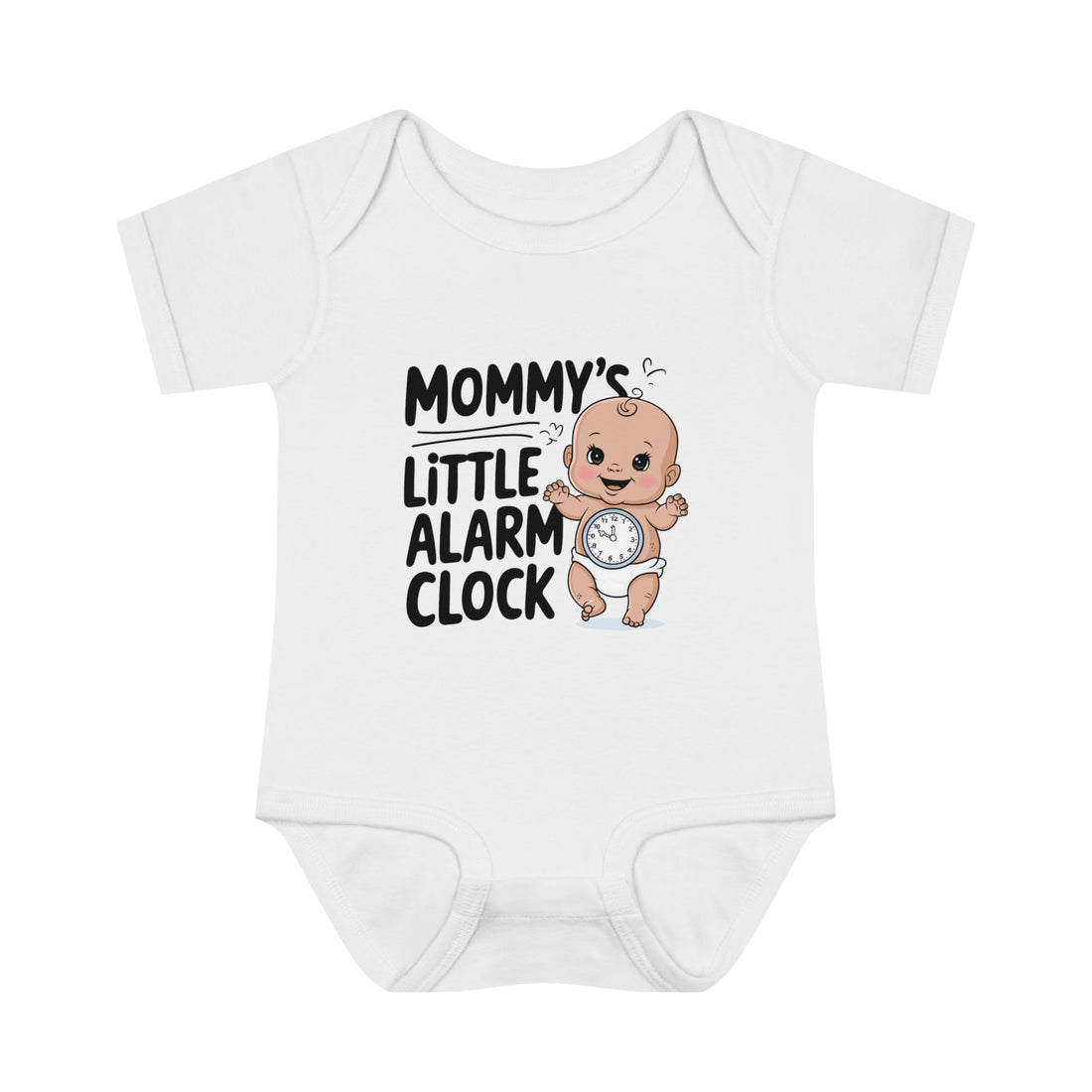 "Mommy's little alarm clock" Infant Baby Rib Bodysuit