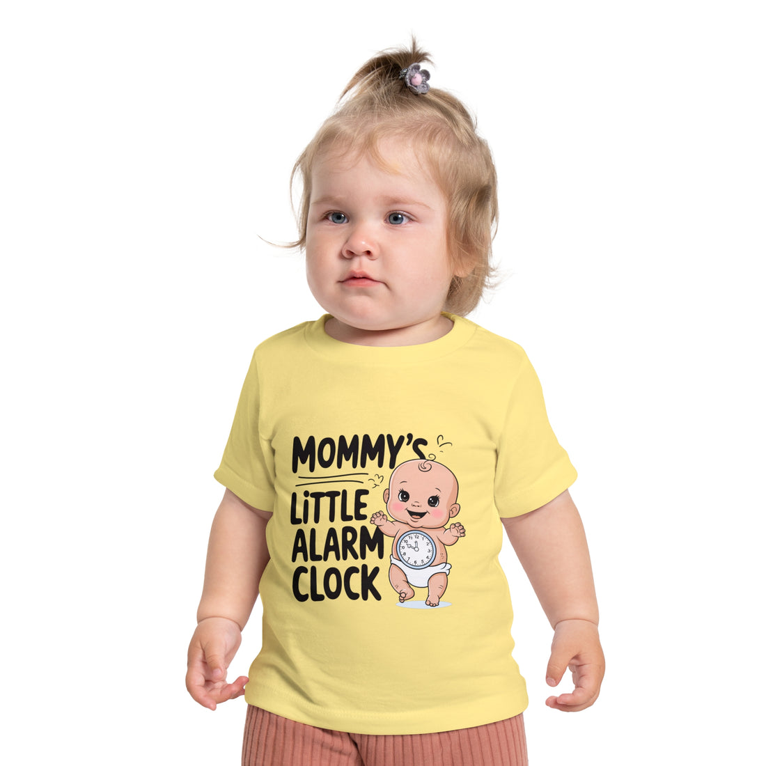 "Mommy's little alarm clock" Baby Short Sleeve T-Shirt