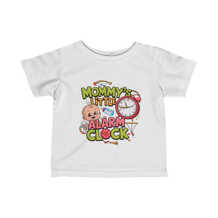 "Mommy's little alarm clock" Infant Fine Jersey Tee