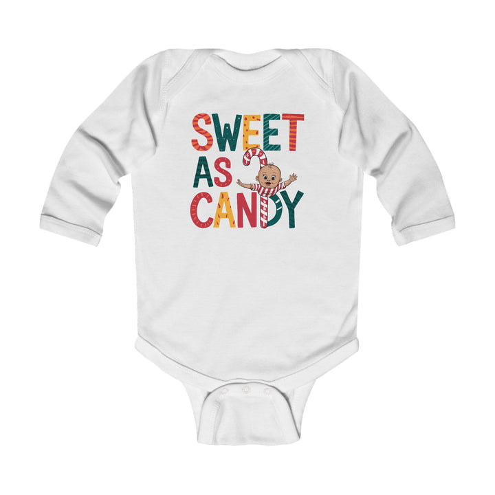 "Sweet as candy" Infant Long Sleeve Bodysuit