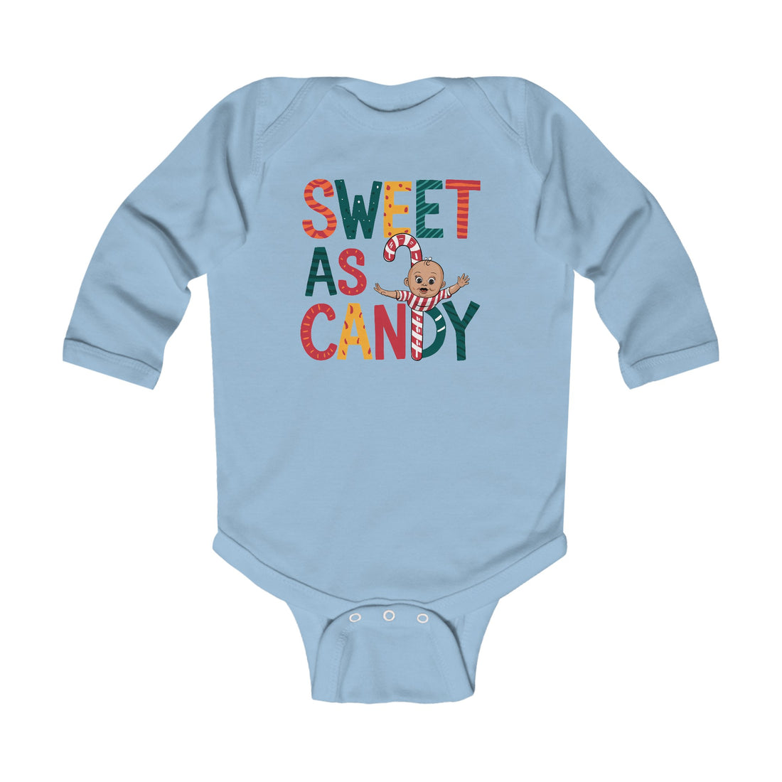 "Sweet as candy" Infant Long Sleeve Bodysuit