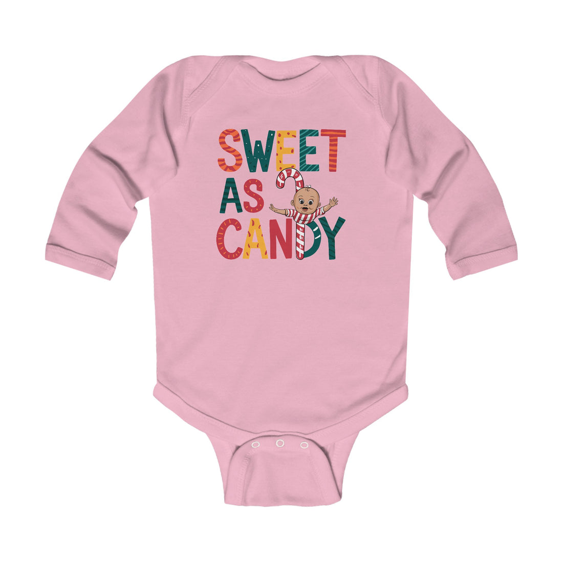 "Sweet as candy" Infant Long Sleeve Bodysuit