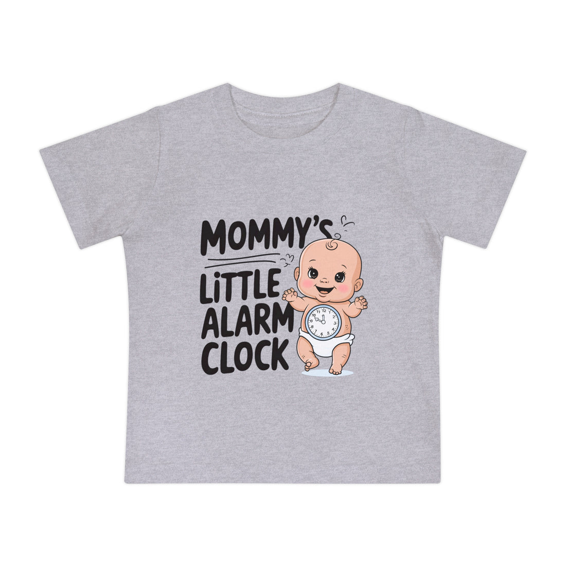 "Mommy's little alarm clock" Baby Short Sleeve T-Shirt