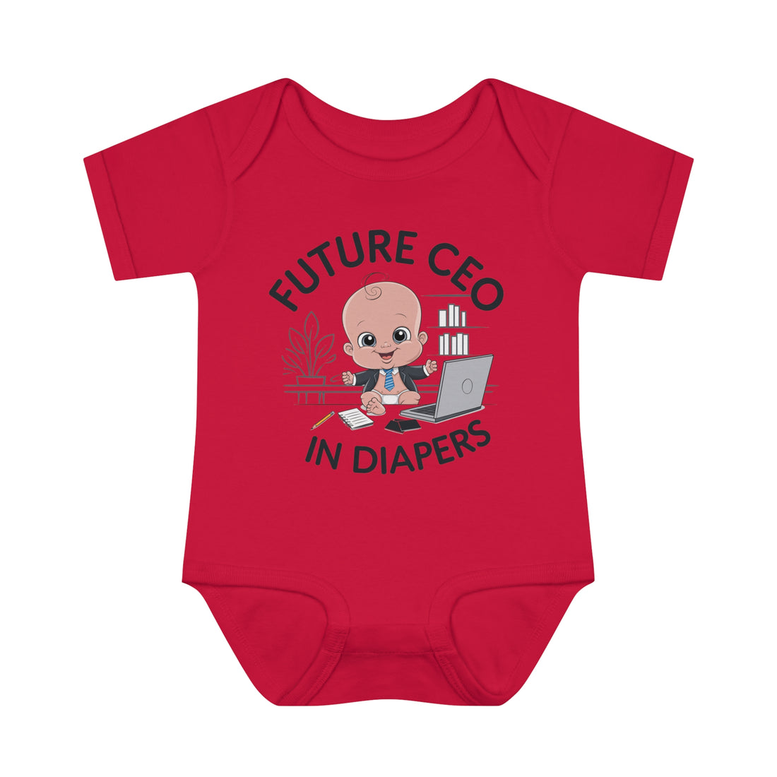 "Future CEO in diapers" Infant Baby Rib Bodysuit