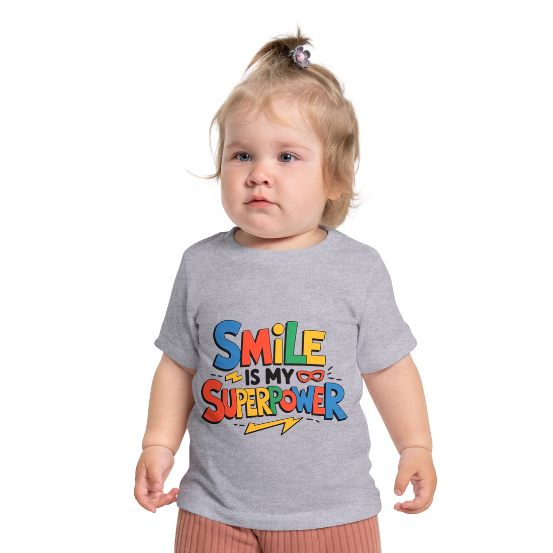 "Smile is my superpower" Baby Short Sleeve T-Shirt