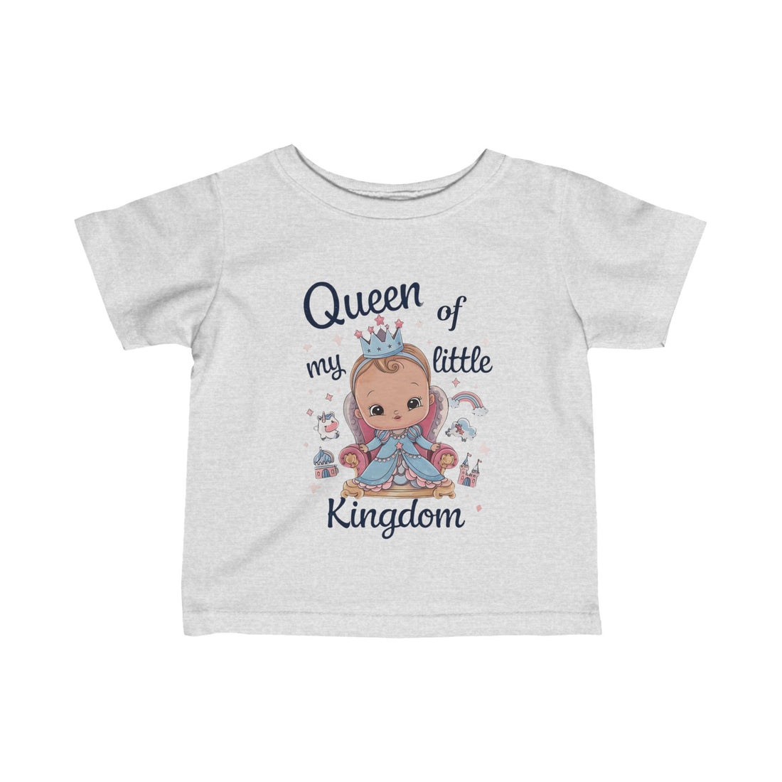 "Queen of my little kingdom" Infant Fine Jersey Tee