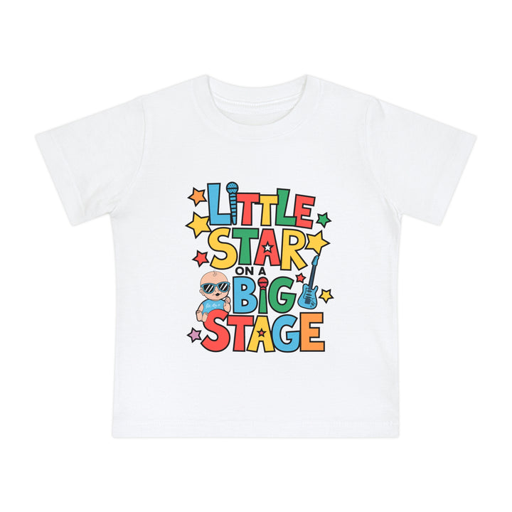 "Little star on a big stage" Baby Short Sleeve T-Shirt