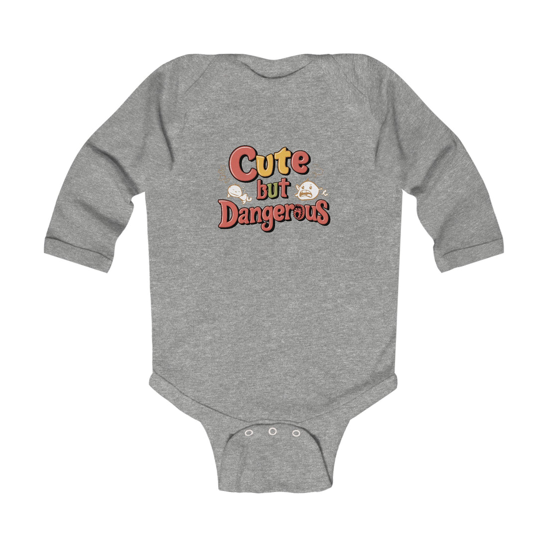 "Cute but dangerous" Infant Long Sleeve Bodysuit