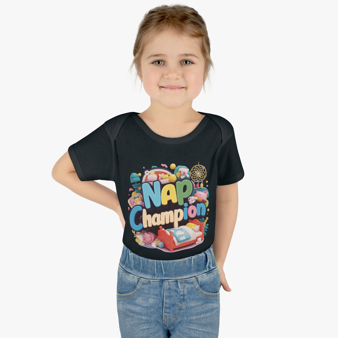 "Nap champion" Infant Baby Rib Bodysuit