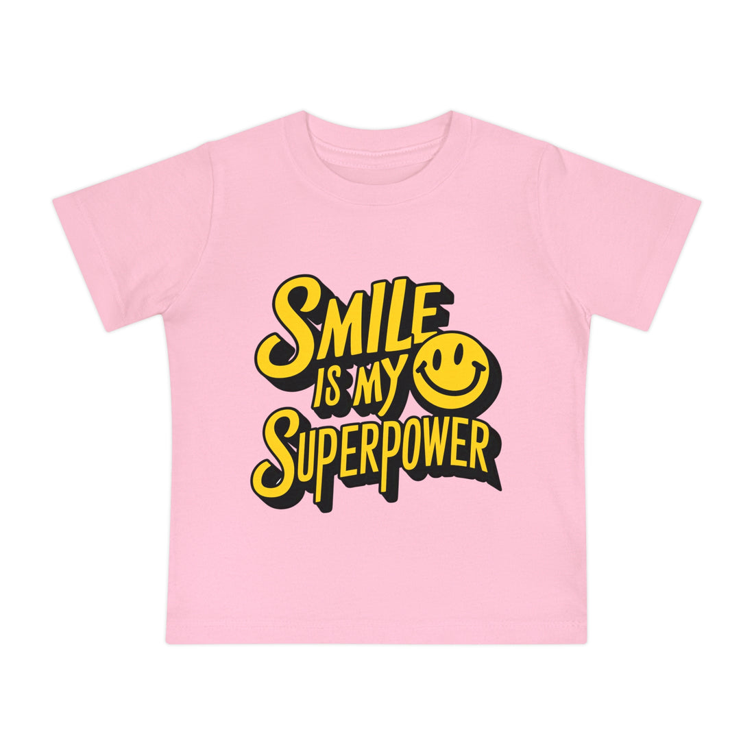 "Smile is my superpower" Baby Short Sleeve T-Shirt