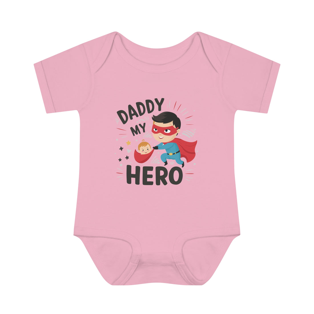 "Daddy is my hero" Infant Baby Rib Bodysuit